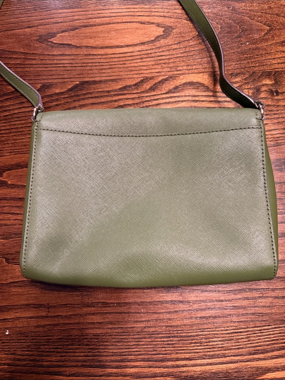 kate spade olive green leather crossbody